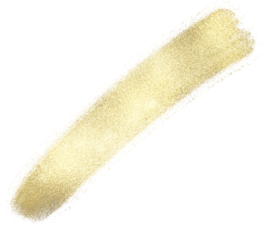 Golden brush stroke